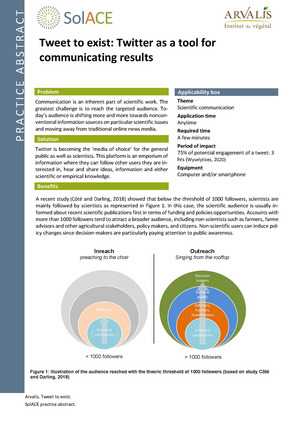 First page of the practice abstract