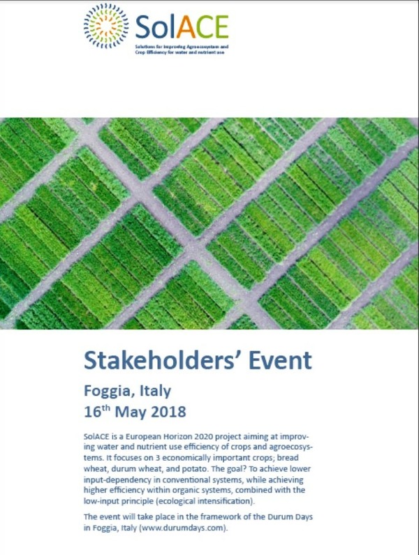 Flyer of the 2nd stakeholder event